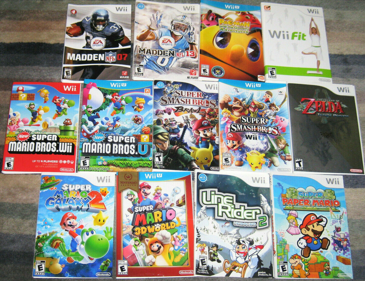 Authentic Nintendo Wii & Wii U Case Cover Art Only - Very Authentic Nintendo Wii & Wii U Case Cover Art Only - Very