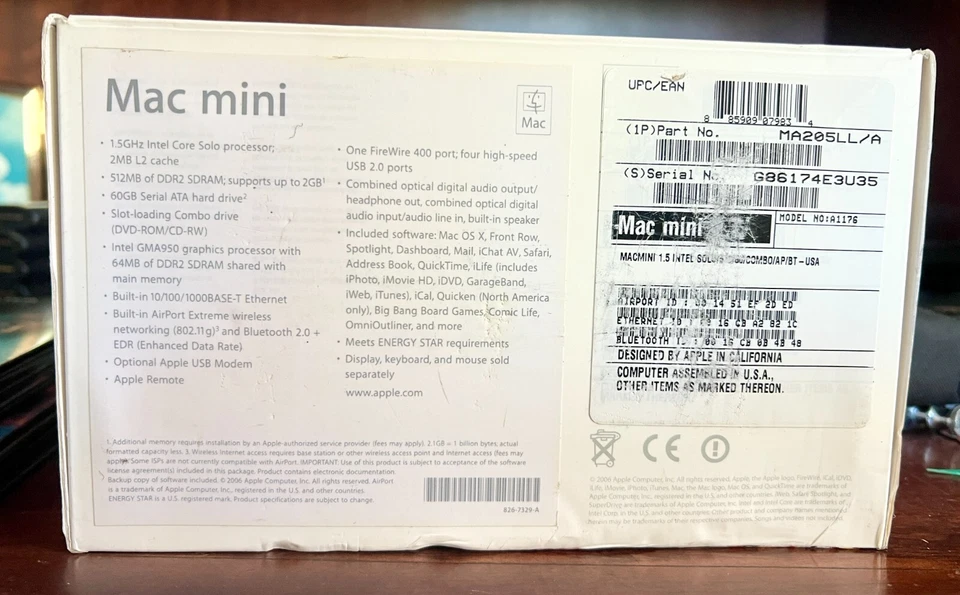 NEW Vintage Apple Mac Mini 1.5GHz Intel Core Solo (MA205LL/A) - NEVER USED - Image 3 of 4