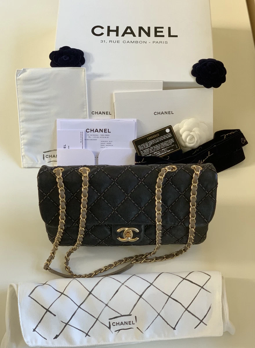 Chanel Tasche Sac Gabrielle Bag black with gold silver strap