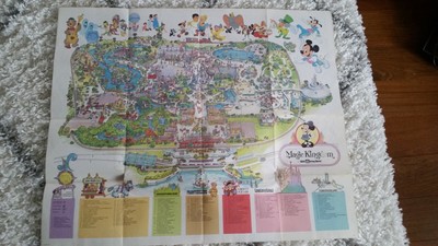 1979 DISNEY Magic Kingdom Walt Disney World Park Map 1979 DISNEY Magic Kingdom Walt Disney World Park Map