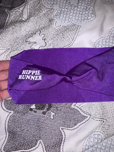 Hippie Runner Purple Headband Elastic Soft Women's for Daily Use Bride Wedding - Picture 2 of 2