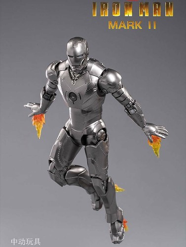 ZD TOYS IRON MAN MK 2 Mark II Marvel Avengers 7" Action Figure Toys Gifts - Picture 12 of 12