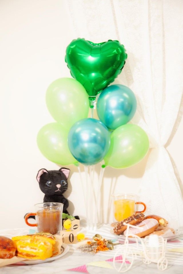 [Lucan] 237 [Mini Balloon Stand Green Lime] Popular Balloon Stand Kit