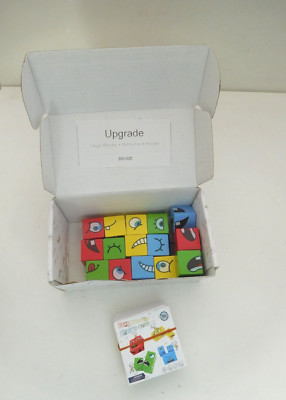Face Change Rubik's Cube Wooden Expressions Toy, Boxeds
