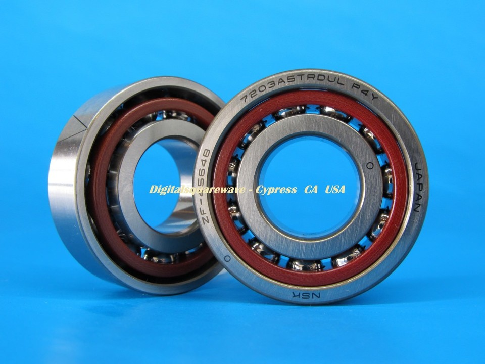 NSK 7207CTRDBLP4Y Super Precision Spindle Bearings - ABEC-7, Set Of Two, Made In Japan