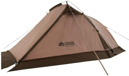  Tente Logos "Tradcanvas Touring Double SOLO-BA" Marron avec Chambre Avant 1 Personne  - Photo 1/12