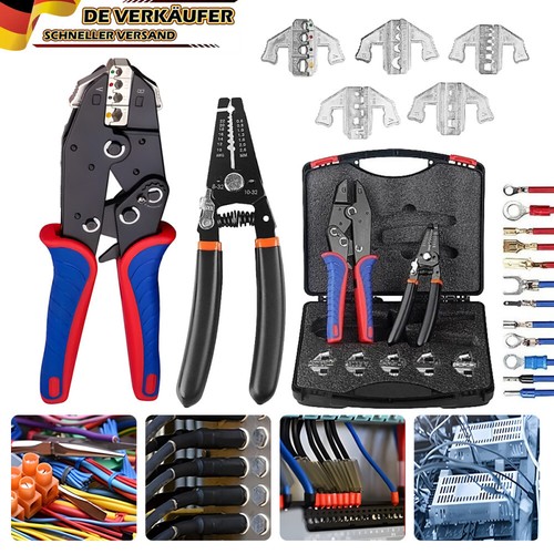 5IN1 CRIMPZANGE SET PRESSZANGE KABELSCHUH QUETSCHZANGE MULTIFUNKTIONALE ZANGE - Bild 1 von 15