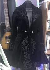 Spin Doctor - Rare - Black Embroidery Jacket Velvet - Xs