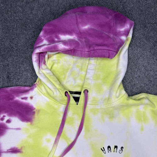 Vans Men's Double-Sided Pullover Hoodie Purple/Green Tie Dye • Medium - Picture 5 of 8