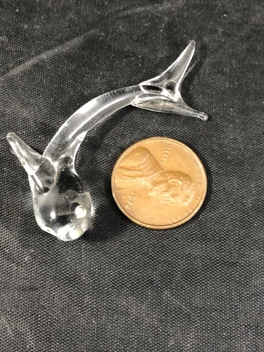 Miniature Glass Fish Figurine Tadpole Mudskipper 1.5" Figure Vintage - Picture 6 of 6