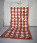 Southern Living Orange Coop Check Scalloped Table Runner 72" #F23COORUN NWT