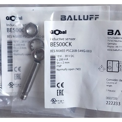 1PC New BALLUFF BES M08EE-PSC20B-S49G-003 Proximity Switch Free Shipping - Picture 1 of 4