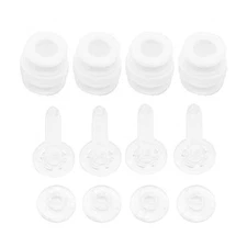 Replacement White Damping Rubber Balls Anti-drop Pins & lock kit Transparent 