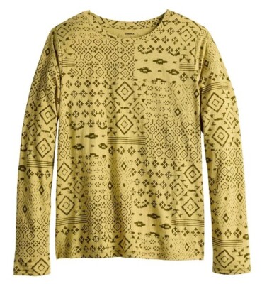 Women's Adaptive Sonoma Goods For Life  Easy Dressing Long Sleeve Top Size M