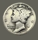 1923 MERCURY SILVER DIME Actual Coin