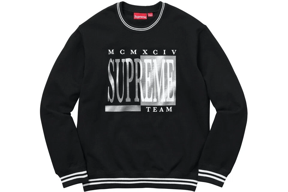 COL ROND SUPREME TEAM   NOIR   MOYEN   QUANTITÉ 2 VENDU SÉPARÉMENT
