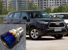 Rear Exhaust Tip Muffler Tailpipe For 2020-2025 Toyota Highlander BLUE 1PCS