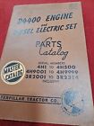 Caterpillar D4400 Engine & Diesel Electric Set Parts Book 4H1