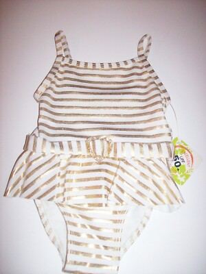 Penelope Mack Swimsuit Swimwear Bathing 1 Pc Baby Girls 12 Mos UPF 50+ NWT
