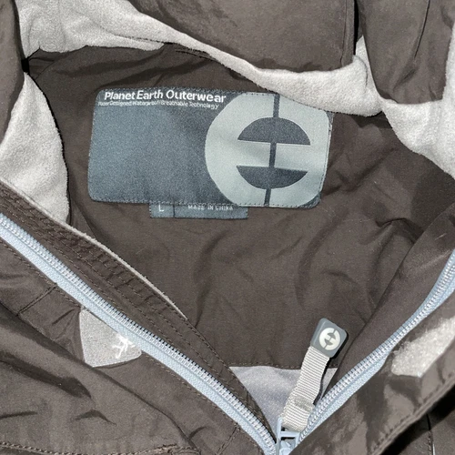 Vintage Planet Earth Heavy Duty Parka Ski Skateboard Jacket Size Large Rare image 4