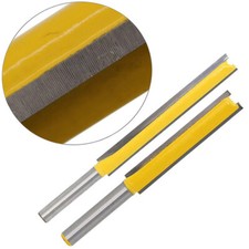 1/4in 6.35mm Handle Long Straight Flute Blade Router Bit Tungsten Cobalt Alloy