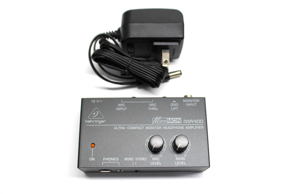 Behringer MA400 MICROMON Ultra Compact Monitor Headphone Amplifier Mic SEALED - Image 2 of 3