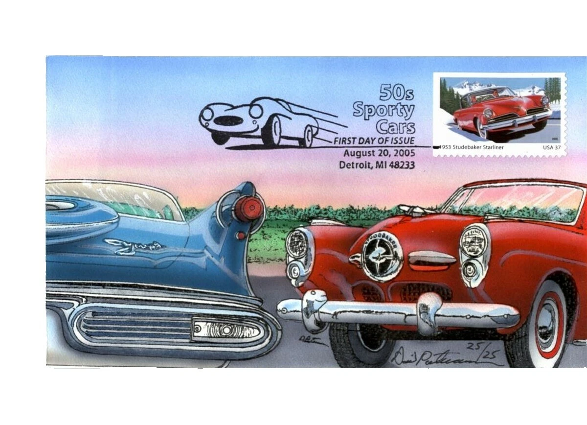 Mint Hinged Cars United States Stamps