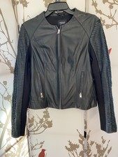 $595 Lamarque Leather Jacket In Black Sz M~amazing!