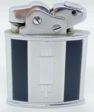 Thorens Art-Deco D.R.P. Feuerzeug Chinalack Schwarz sehr selten Super Zustand