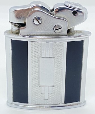 Thorens Art-Deco D.R.P. Feuerzeug Chinalack Schwarz sehr selten Super Zustand