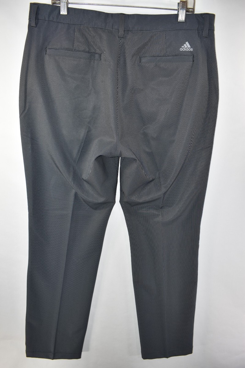 Adidas Ultimate 365 Tonal Stripe Golf Pants Mens Size 36x32 Gray