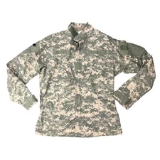 Army Combat Uniform Coat Mens ML Medium Long Camo Camouflage Flame Resistant
