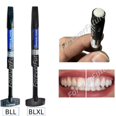 Dental Tetric N-Ceram Composite Resin Bleach Light Whitening Veneer BLL/BL XL