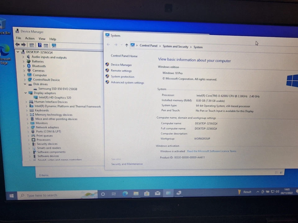 Dell Latitude E5470 · i5-6200U · 8GB · 250GB, photo 2 of 5