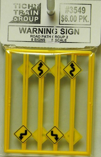 NEW S Tichy 3549 Warning Sign Road Path Group #2 8 Pcs - Picture 1 of 2