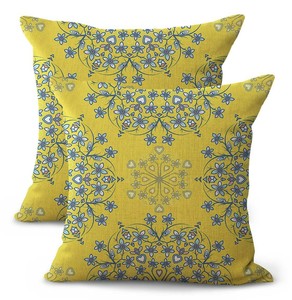 Us Seller Set Of 2 Bohemian Mandala Cushion Decorative Pillowcase