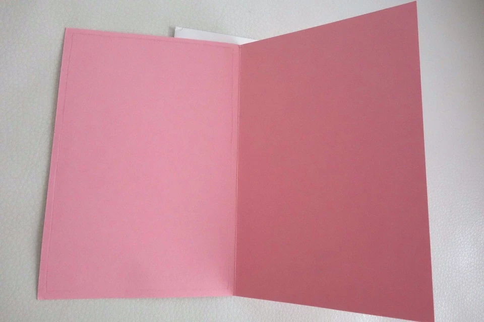 CARTE de naissance ROSE avec une enveloppe non servi exc état BIENVENUE Bébé  - Photo 2/2