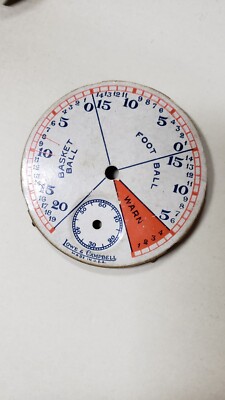 Vintage 20's 30s Lowell Campbell Athletic Referee Timer Stop watch dial football