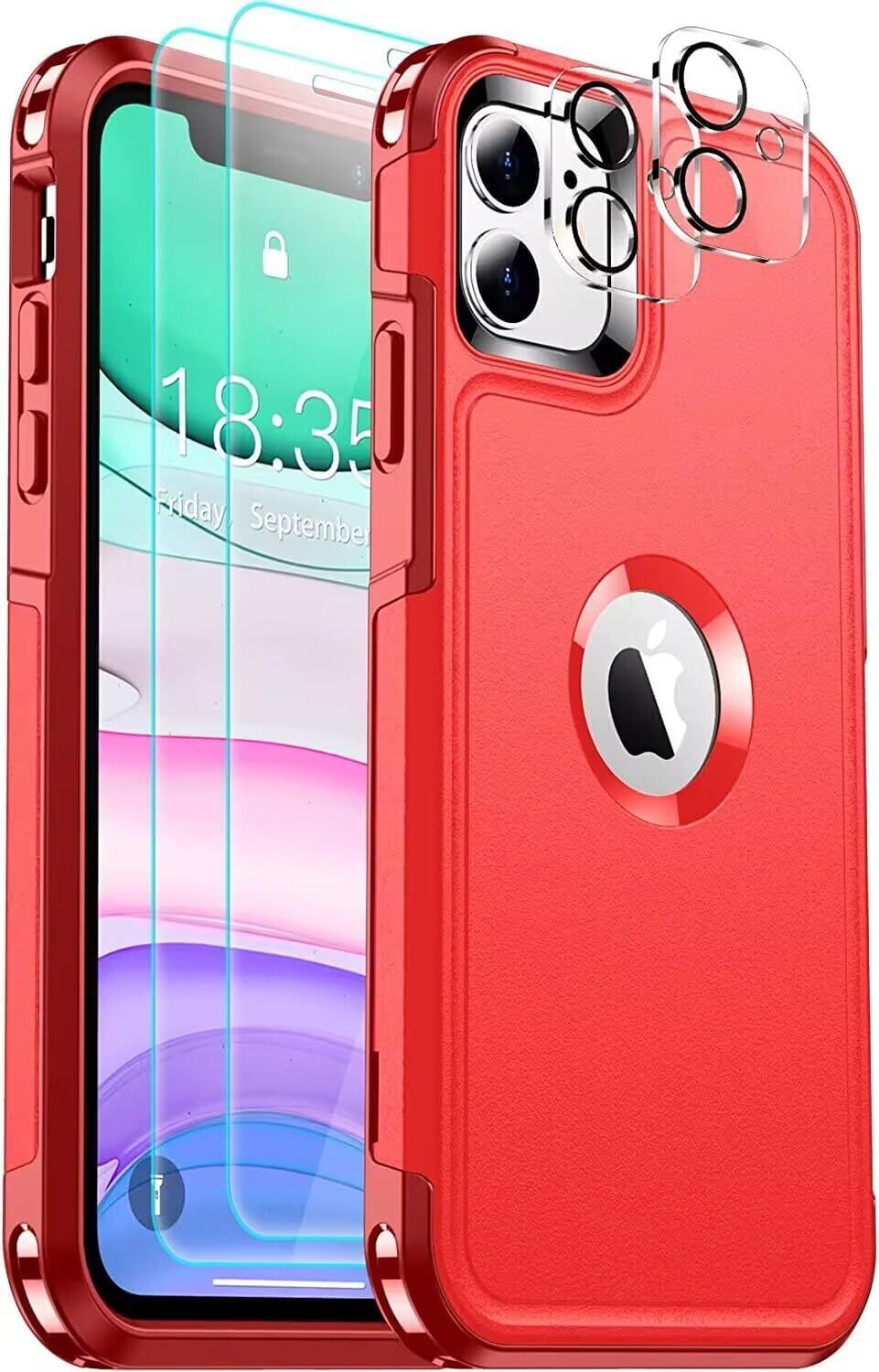 Shockproof for iPhone 11 Case,[10 FT Military Grade Drop Protection],with 2 pcs[