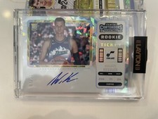 WALKER KESSLER 2022 CONTENDERS ROOKIE TICKET CRACKED ICE VARIATION AUTO /25
