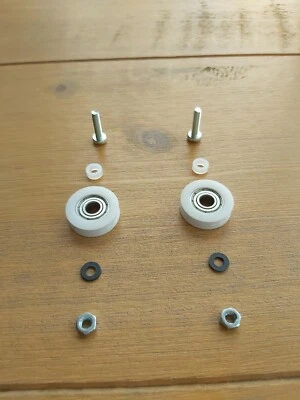 Greenhouse Door Wheels Kit 22mm Vitavia suitable for Juliana Halls AGL. Free P&P