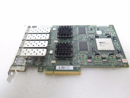 LSI Logic LSI7404EP PCI-E Quad-Channel 4Gb/s Fibre Channel Host Bus Adapter - Picture 2 of 2