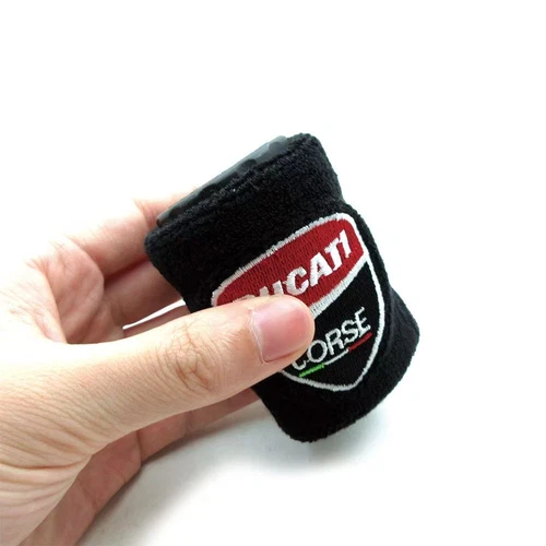 Motorcycle Brake Clutch Reservoir Sock Cover For Ducati Corse Panigale Black Set - Picture 7 of 7