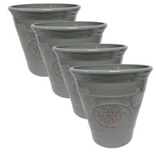 Contemporary Grey Olive Planter Pot Lightweight & Durable 23cm 6L Capacity