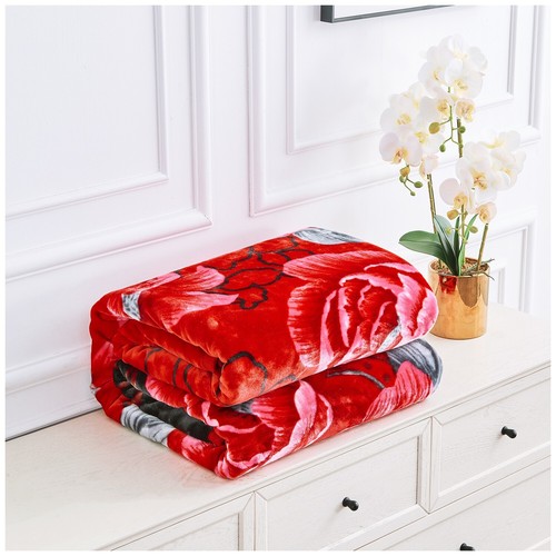 2 PLY Heavy Blankets Reversible Soft & Warm Traditional Bed Blanket King 200x240 - Picture 80 of 122