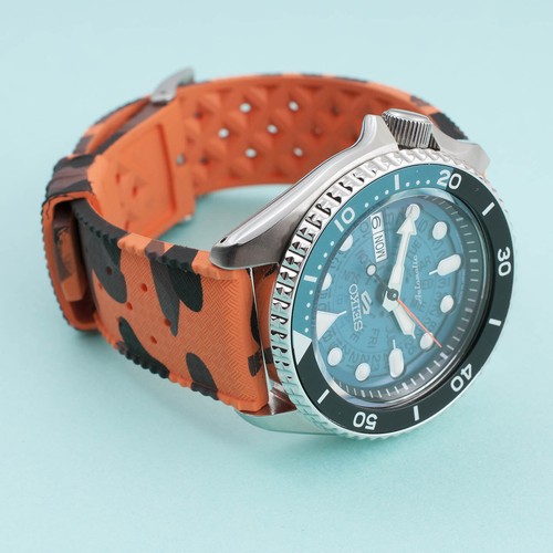 FKM Rubber Tropical Quick Release Watch Strap Band Dive Silicone Replacement SKX - Picture 189 of 204