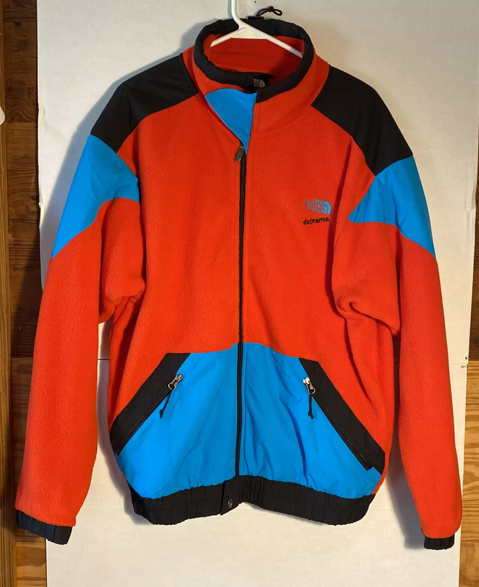 Vintage The North Face 90s Extreme Z Fleece Jacket Coat M Full Zip Color Block