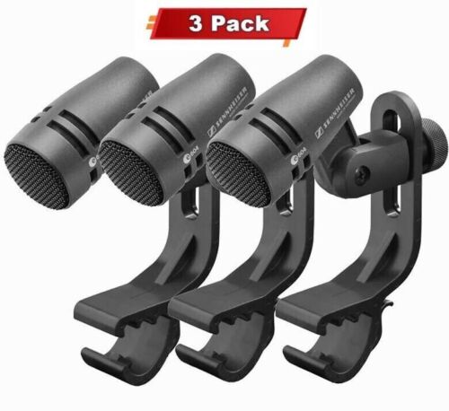 New Sennheiser E 604 3-Pack Dynamic Cardioid Instrument Microphones For Drums