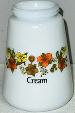 Corelle Gemco INDIAN SUMMER 4 1/2" CREAMER JAR & NO POUR LID