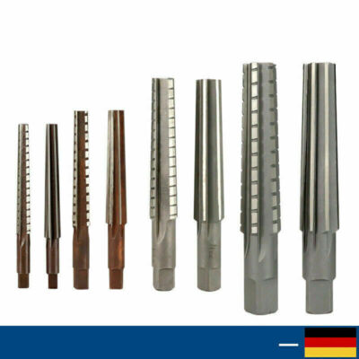 Handreibahlen 2er Set MT0 / MT1 / MT2 / MT3 / MT4 Stahl Morsekegel-Reibahle